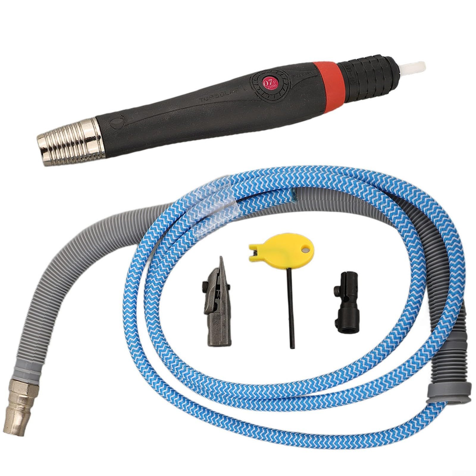 Bolígrafo neumático con velocidad de aire de 28000 RPM y tubo silenciador para trabajos detallados de tallado de jade