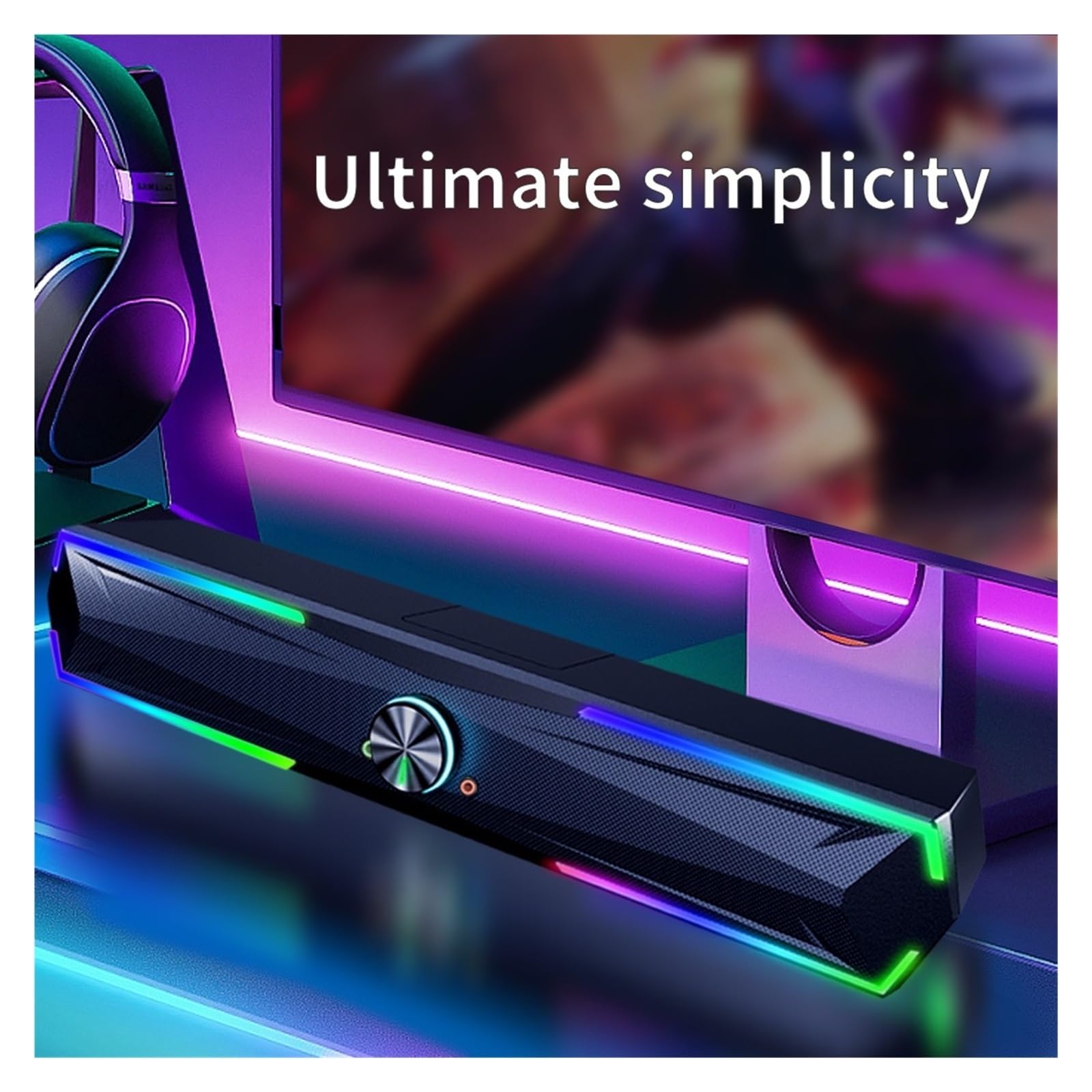 Soundbar 10 W Z Subwooferem, System Kina Domowego, Głośnik Bluetooth, Kabel USB 2.0 M, Głośniki Do Telewizora I Komputera Wszechstronne MożLiwośCi PodłąCzenia