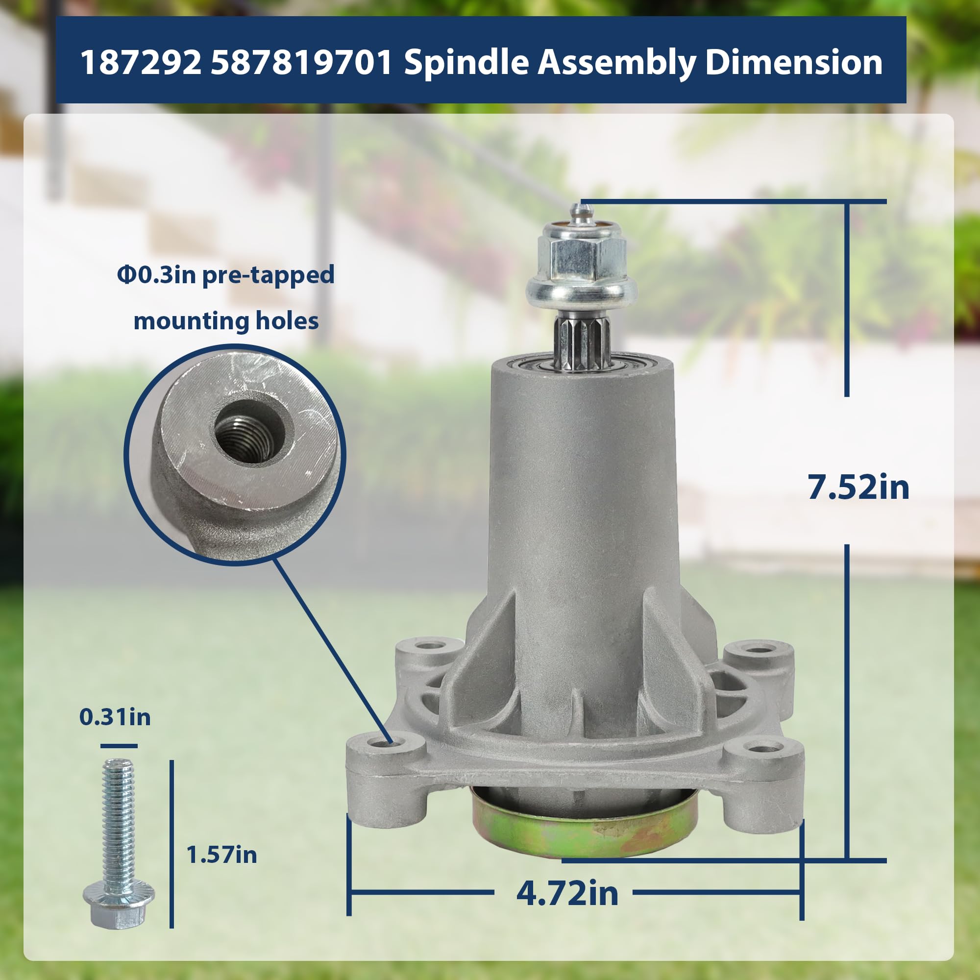 Amazon.com : prime&swift Spindle 587819701 187292 187281 fit for