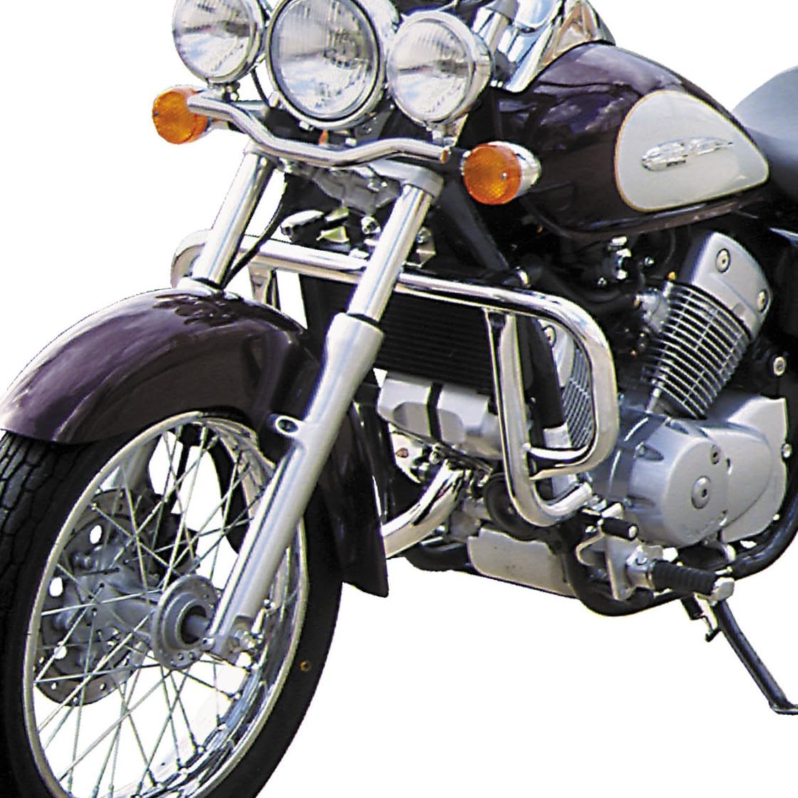 Spaan - Barre De Protection Compatible avec Honda VT 125 Shadow, Chromé