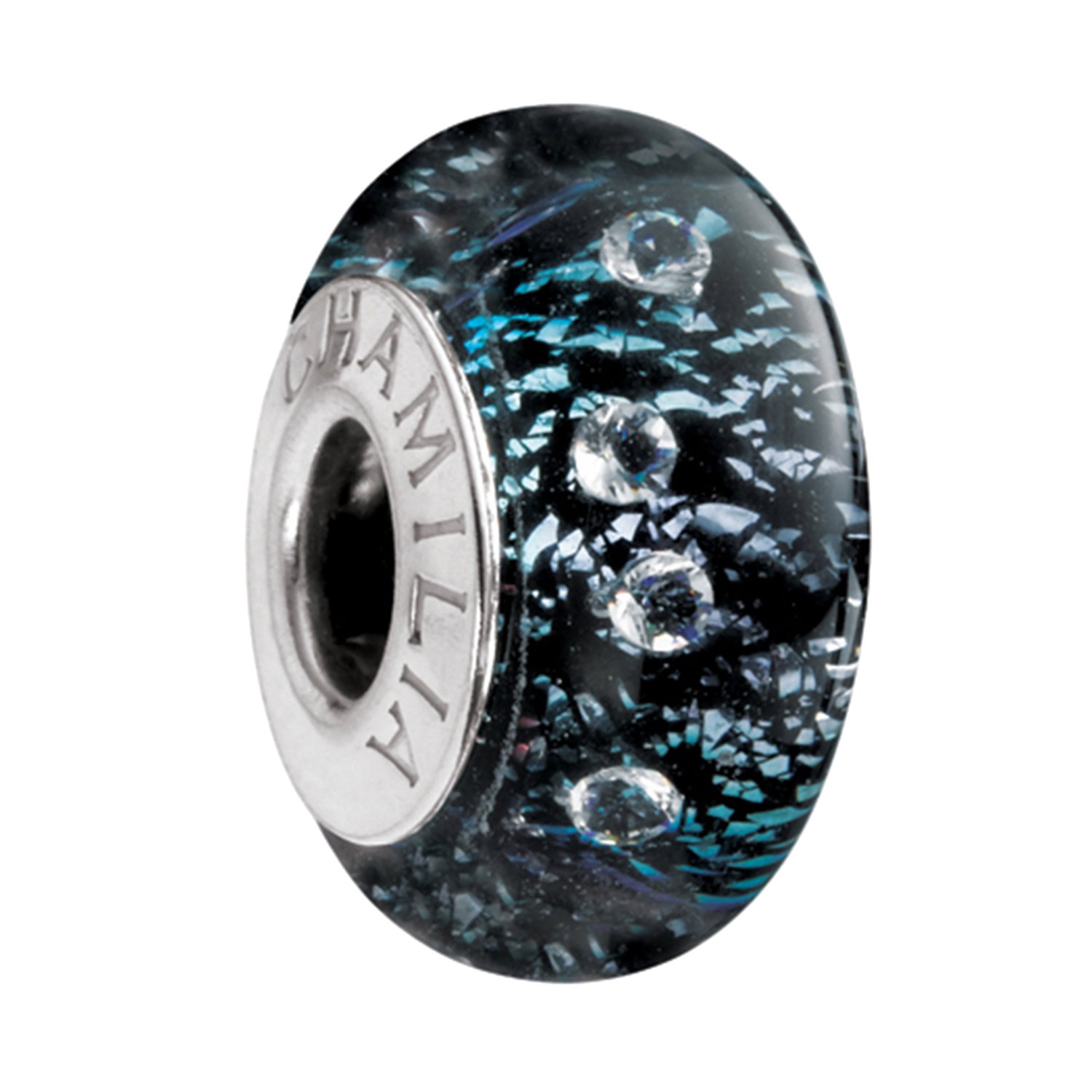 ChamiliaAuthentic Chamilia Radiance Collection Black Shine Charm - OB-202