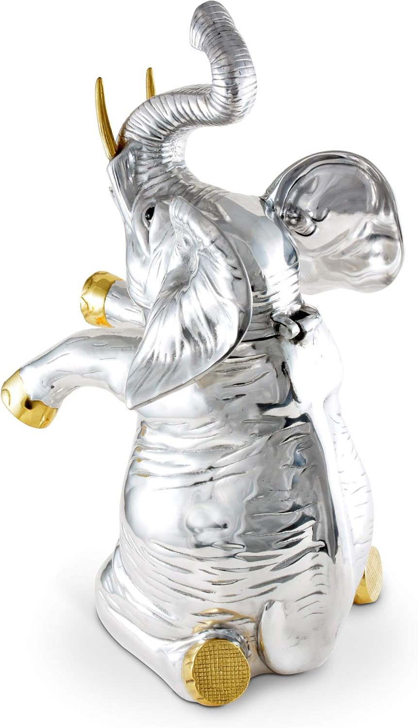Arthur Court Designs Aluminum Elephant Ice/Wine/Champagne Bucket 12 inch Diameter - 22 inch Tall