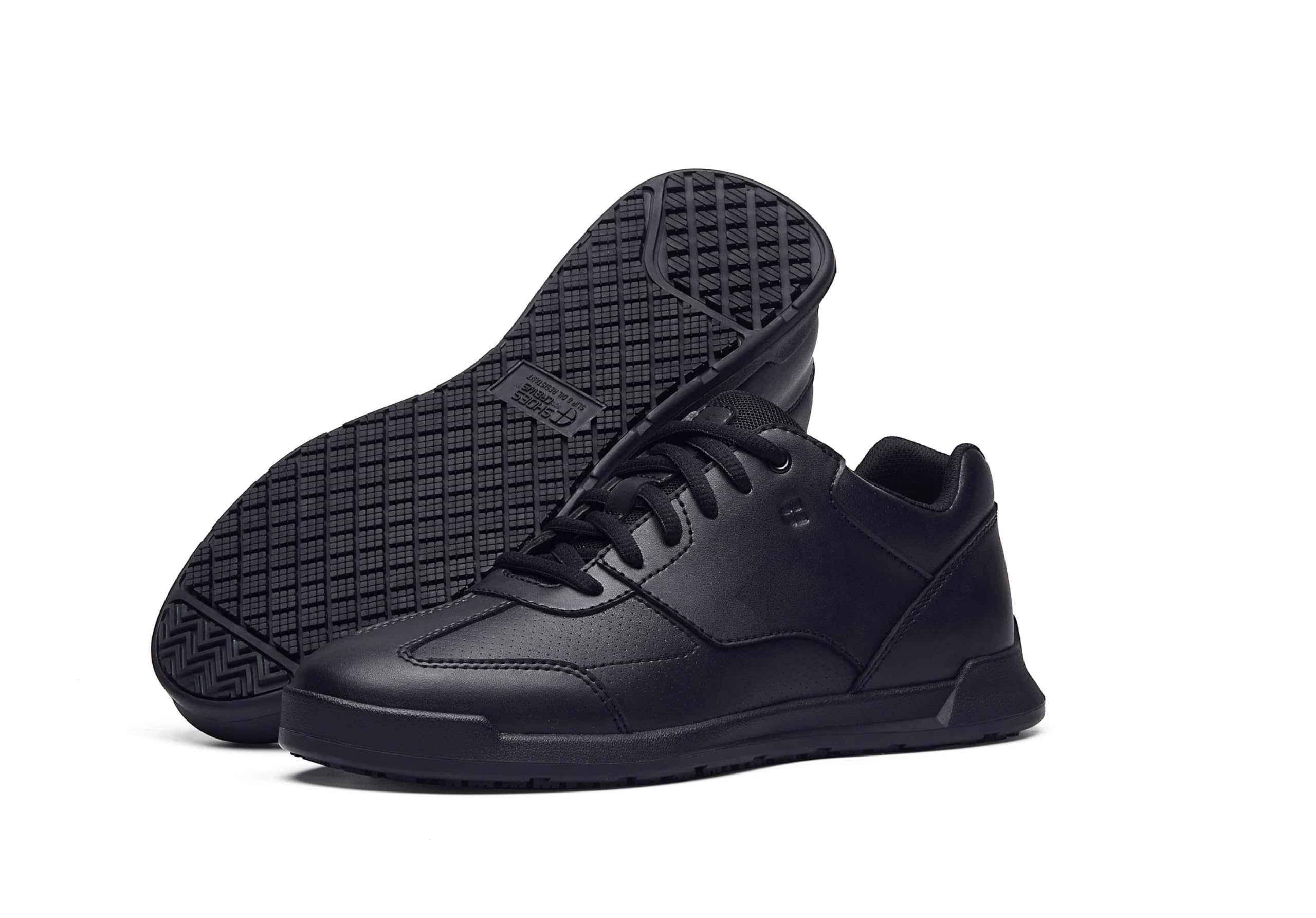 Shoes for Crews Scarpe da Ginnastica da Donna Antiscivolo, comode, idrorepellenti, Antiscivolo, con Solette Rimovibili, Ideali per ristoranti, cucine di Catering, Chef, Cameriere, Liberty, Nero Eco