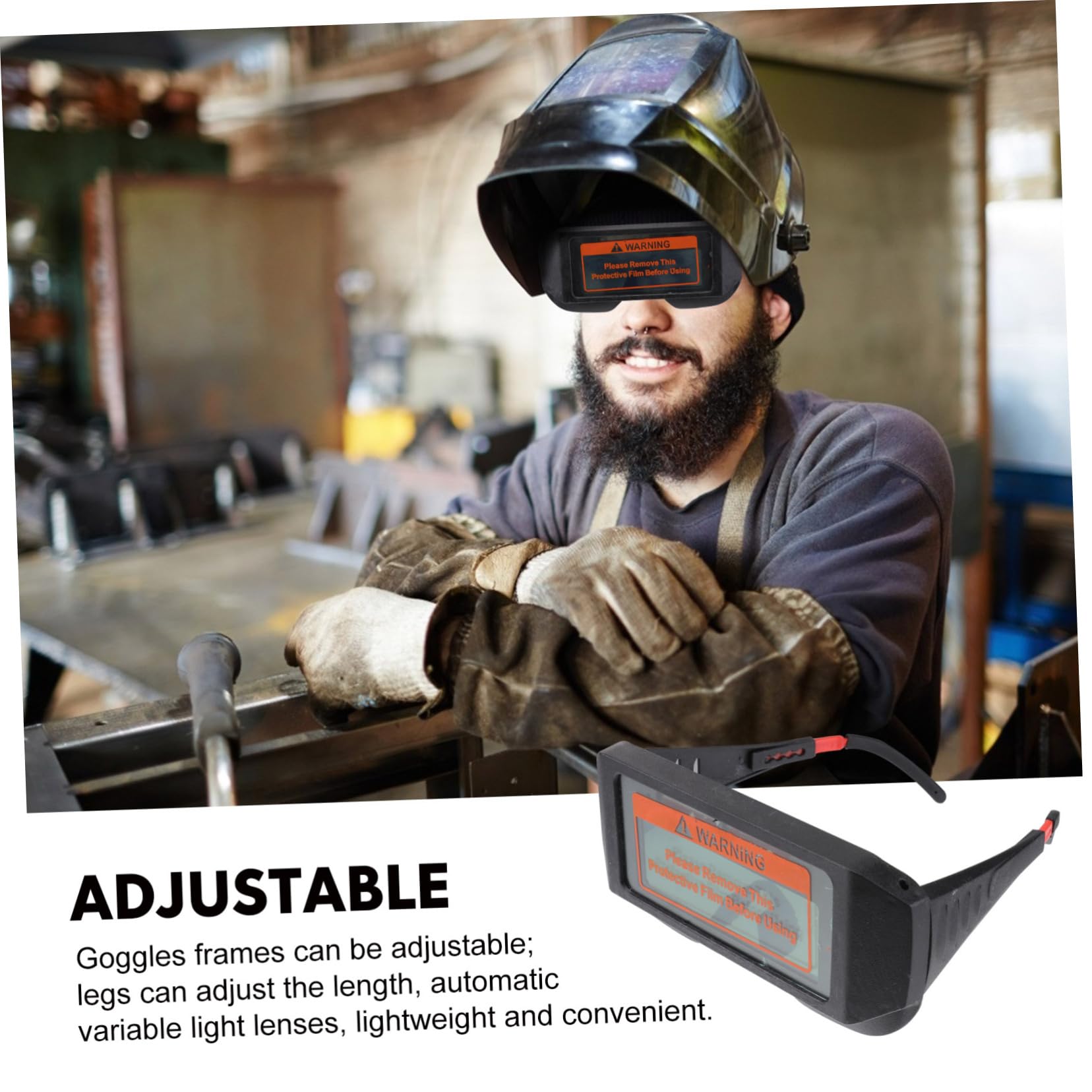 Angoily 3stücke Auto-dunkelung Schweißbrille Mit Verstellbarem Filter Uv-schutz Anti-blendung Für Sicheres Schweißen Langlebig Und Für Professionelle Schweißer Und Hobbyisten