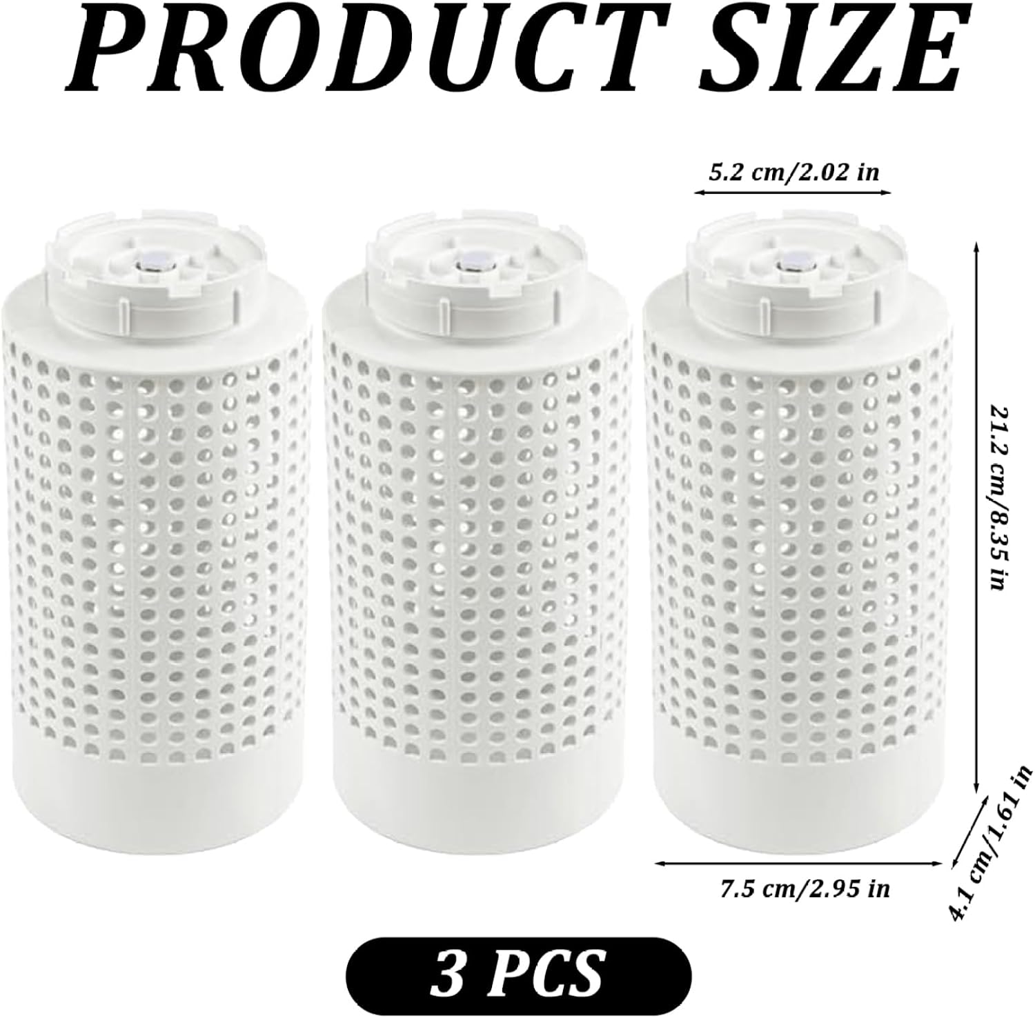 3Pcs in Ground Compost Bin, 4x10 Inch PVC Composter Tumbler for Fish Shrimp Crab Snail Farming Garden Yard Sewage Treatment