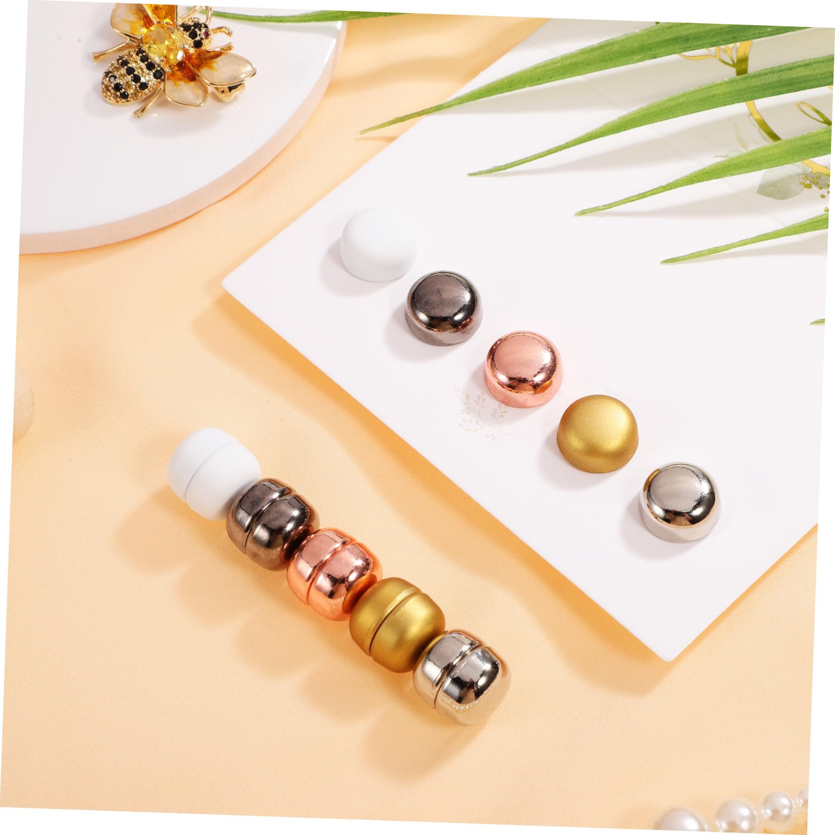 SEWACC 40stücke Magnetische Hijab- Für Damen Leichte Und Kompakte Sicherheitslösungen Für Schals Kopftücher Und Mehr Gunmetal Und Roségold Erhältlich