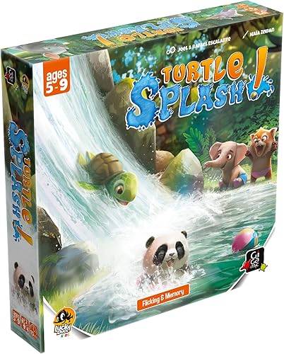 Lucky Duck Games Juego de mesa Turtle Splash divertido y educativo juego de mesa familiar para niños a partir de 5 años, 2-4 jugadores, 15-20
