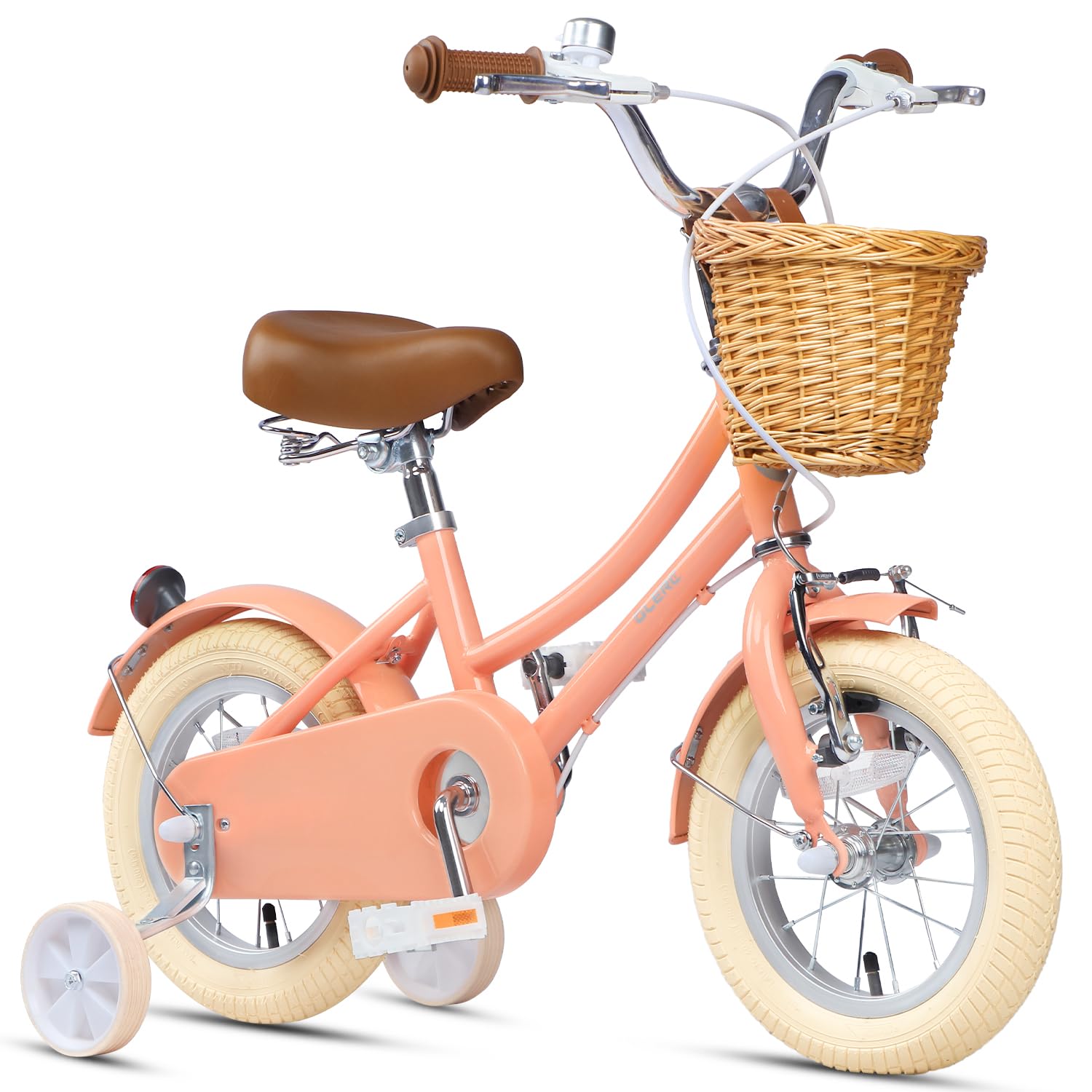 Glerc Bicicleta de niña con Cesta para niños de 3 a 10 años, 12 14 16 20 Pulgadas con Timbre de Cesta y estabilizadores, tamaños — view 40