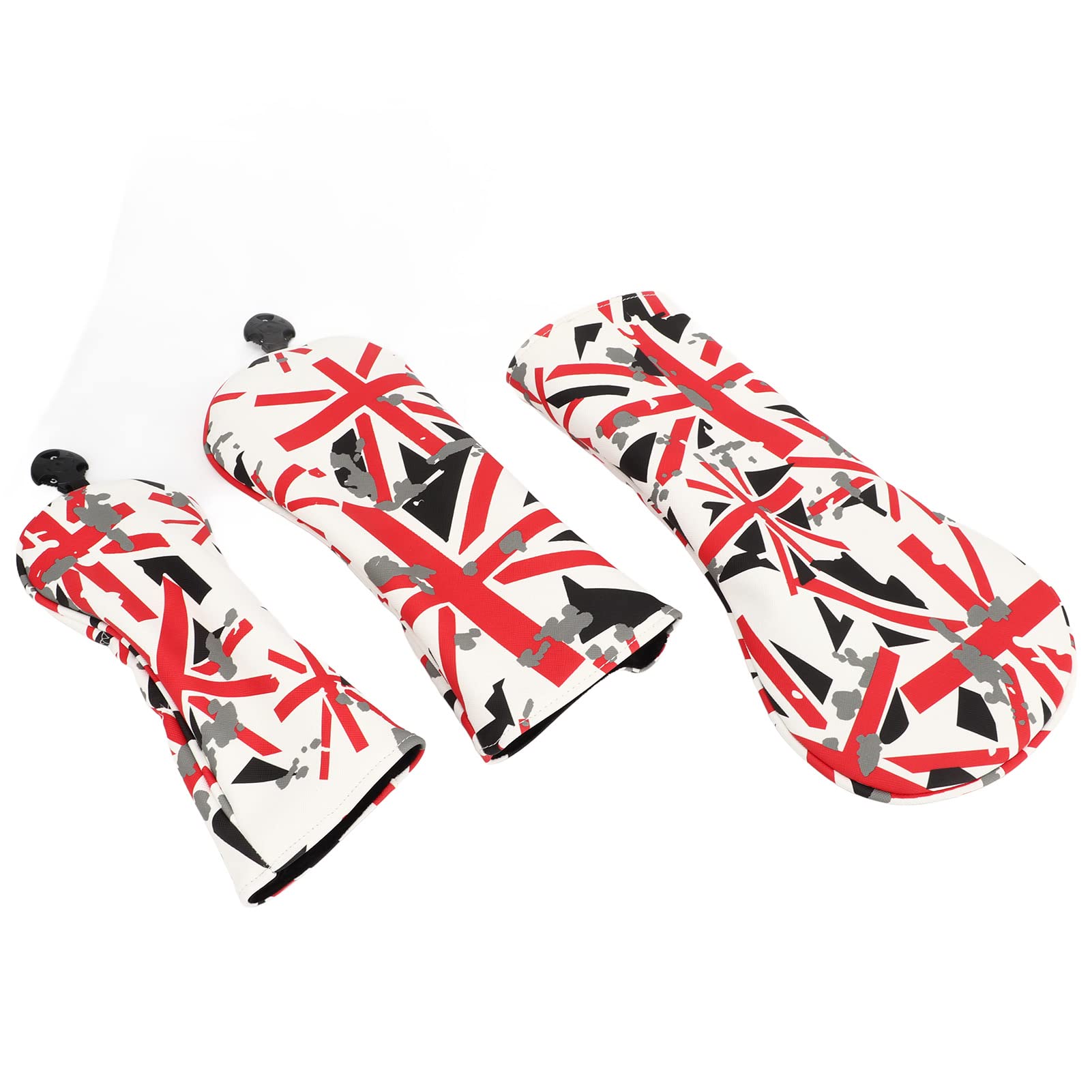 Funda de Cabeza para Club de Golf, Tela Oxford, Bandera británica, Funda para Cabeza de Golf para Amantes de los golfistas, 3 uds.
