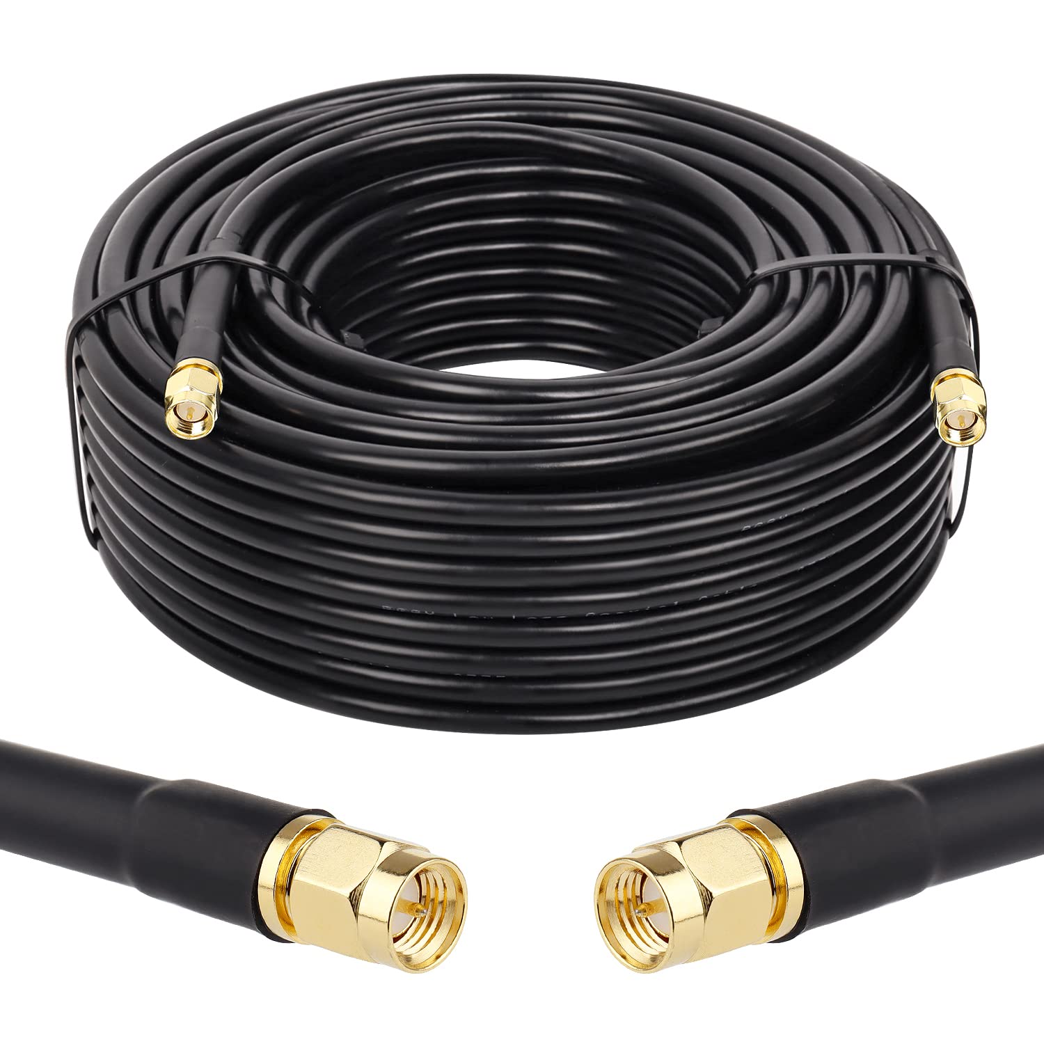 Kabel koncentryczny SMA męski do SMA męski 50 omów KMR240 kabel koncentryczny o bardzo niskiej stratności ze złączem SMA do sprzętu sieciowego 3G/4G/5G/LTE, GPS, radia RF na antenę (30 m)