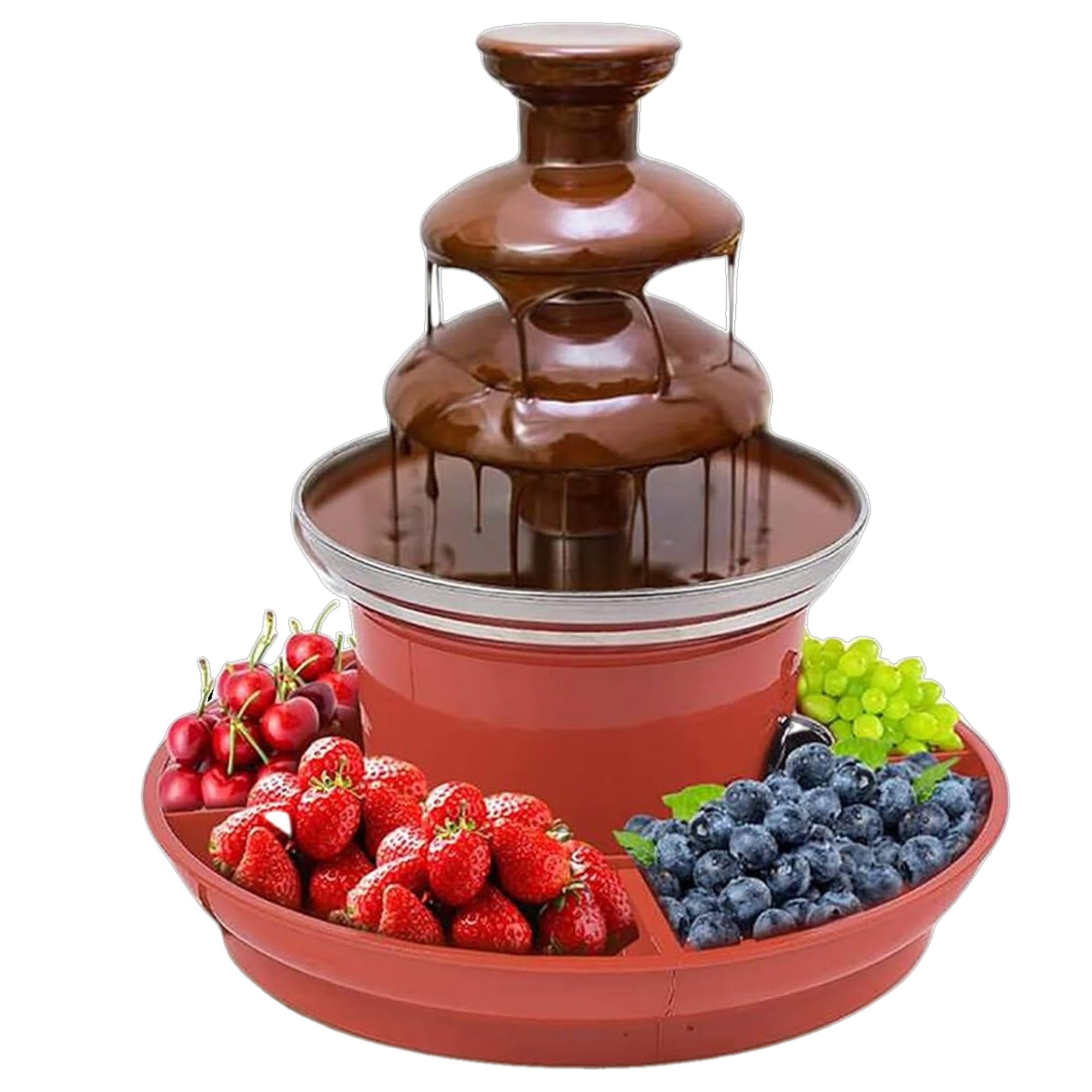 Fontana elettrica per fonduta di Cioccolato a 3 Livelli