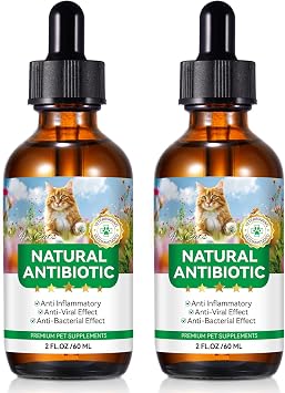 2 Pack Antibiotics for Dogs, Natural Antibiotics for Dogs, Dog Antibiotics, Dog Supplies Antibiotics, Dog Multivitamin for Pets, Natural Dog Antibiotics Supports Dog Allergy and Itch Relief