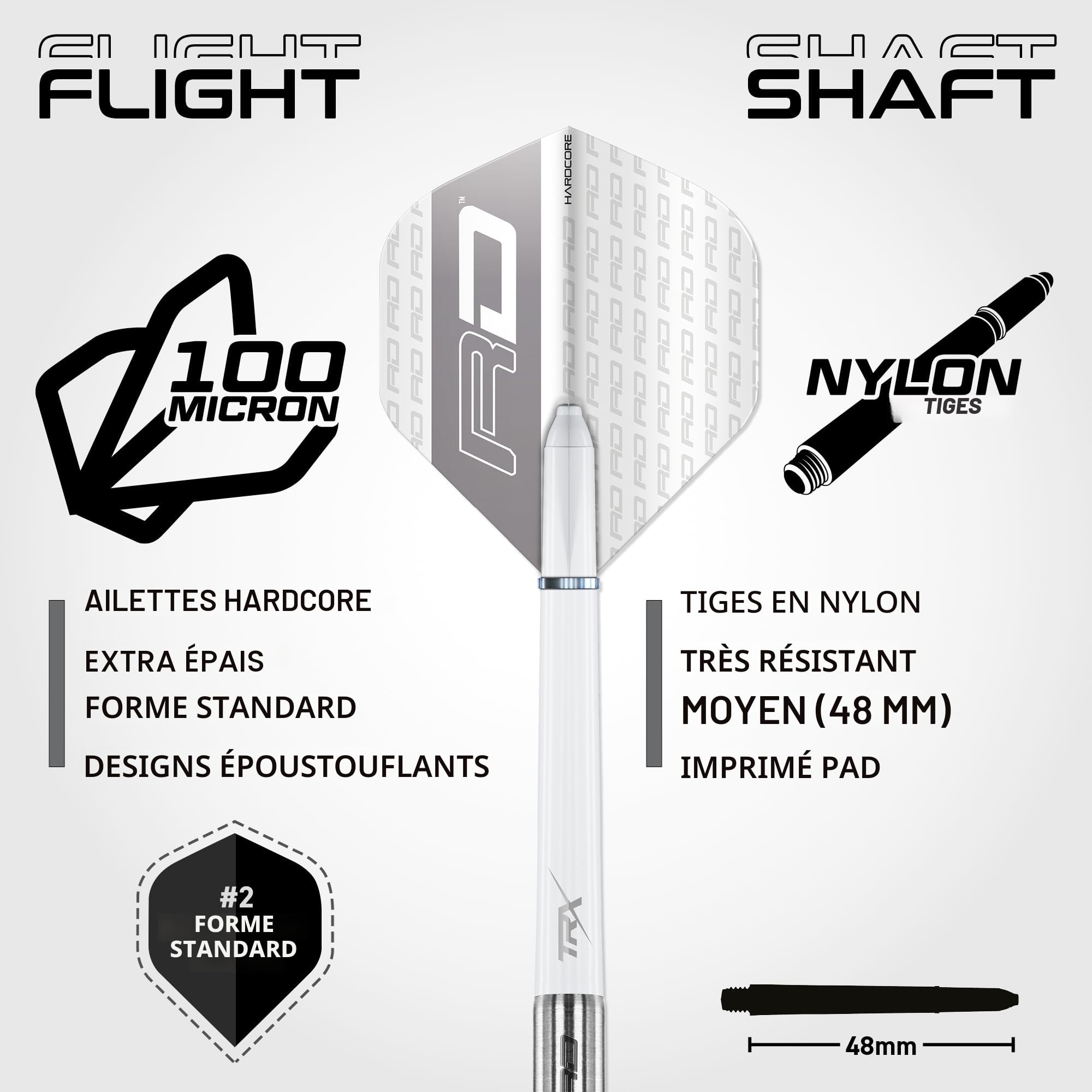 Red Dragon Javelin Darts Jeu de fléchettes en tungstène 85% Professionnel 20-26 g