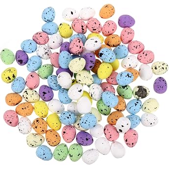 100x Ostereier Pastell 1.5x1.8cm Ostereier zum Basteln Kleine Schaumeier zum Bemalen Bekleben und Aufh ngen Osterdeko f r Osterkranz Blumenkorb Str u e Fenster und Tischdekoration UVM.