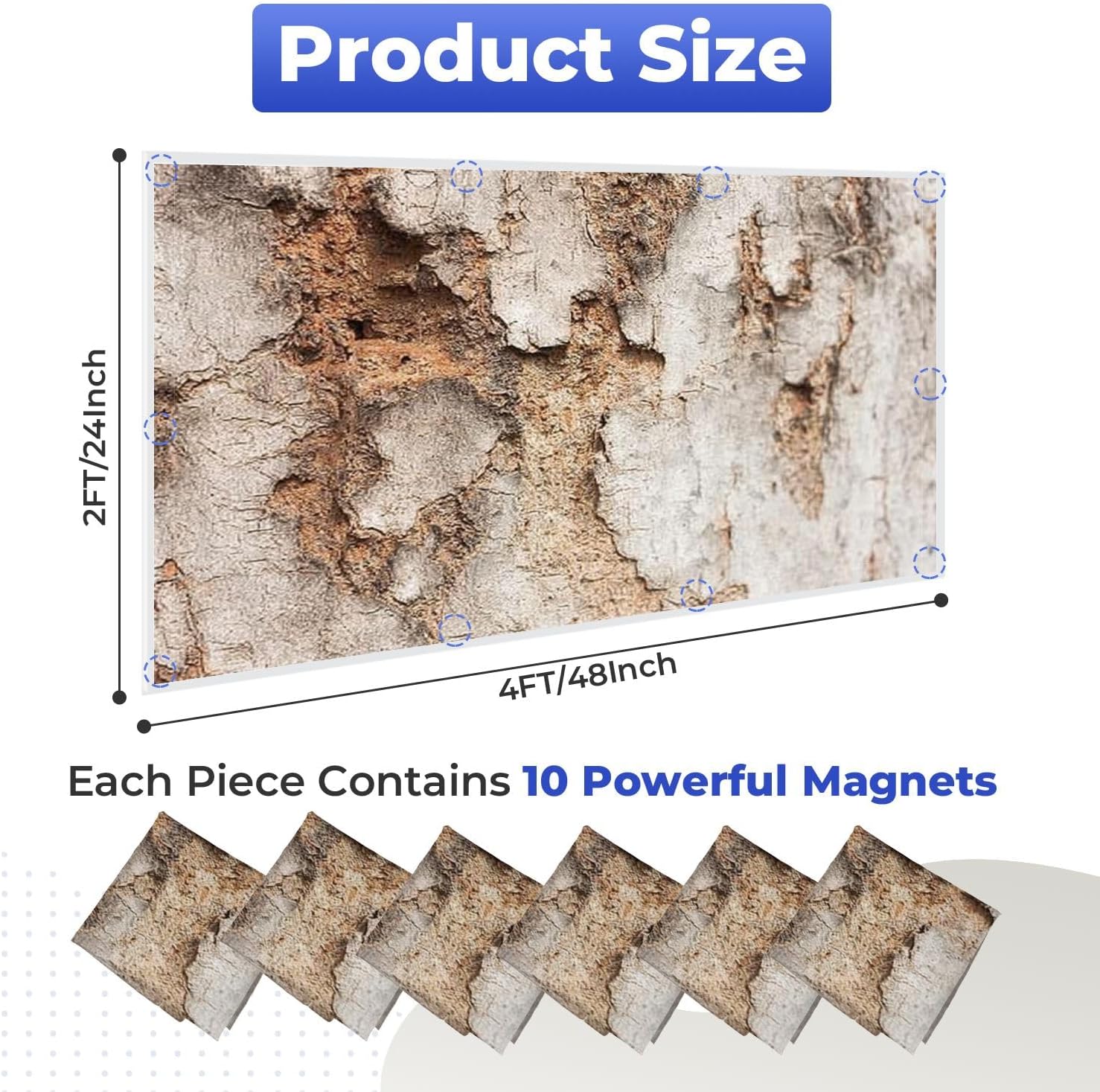 Fluorescent Light Covers for Ceiling Lights Wood Abstract Easy to Install Magnetic Light Filter for Classroom Office Hospitals School Home Decor