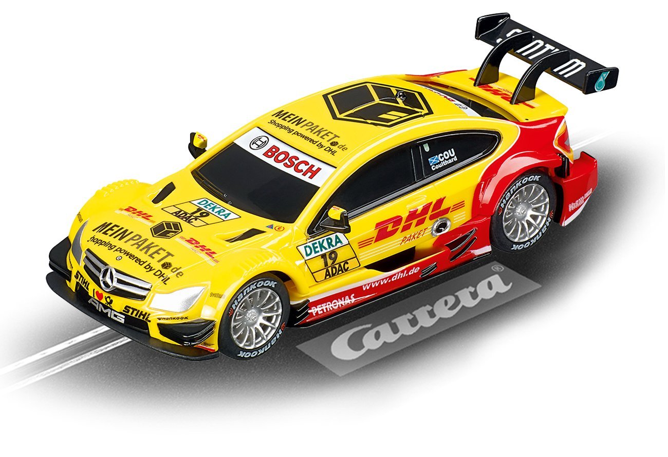 Carrera Go - 20061275 - Radio Commande, Véhicule Miniature et Circuit - AMG Mercedes C-Coupe DTM - D Coulthard - No.19