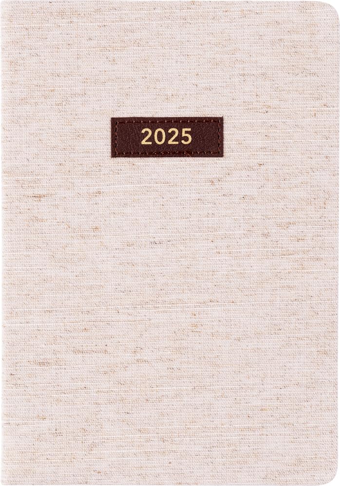 2025 Eccolo 12 Month Bound Planner, Yearly, Monthly & Weekly Pages (Portable Size - 5.25 x 7.75")