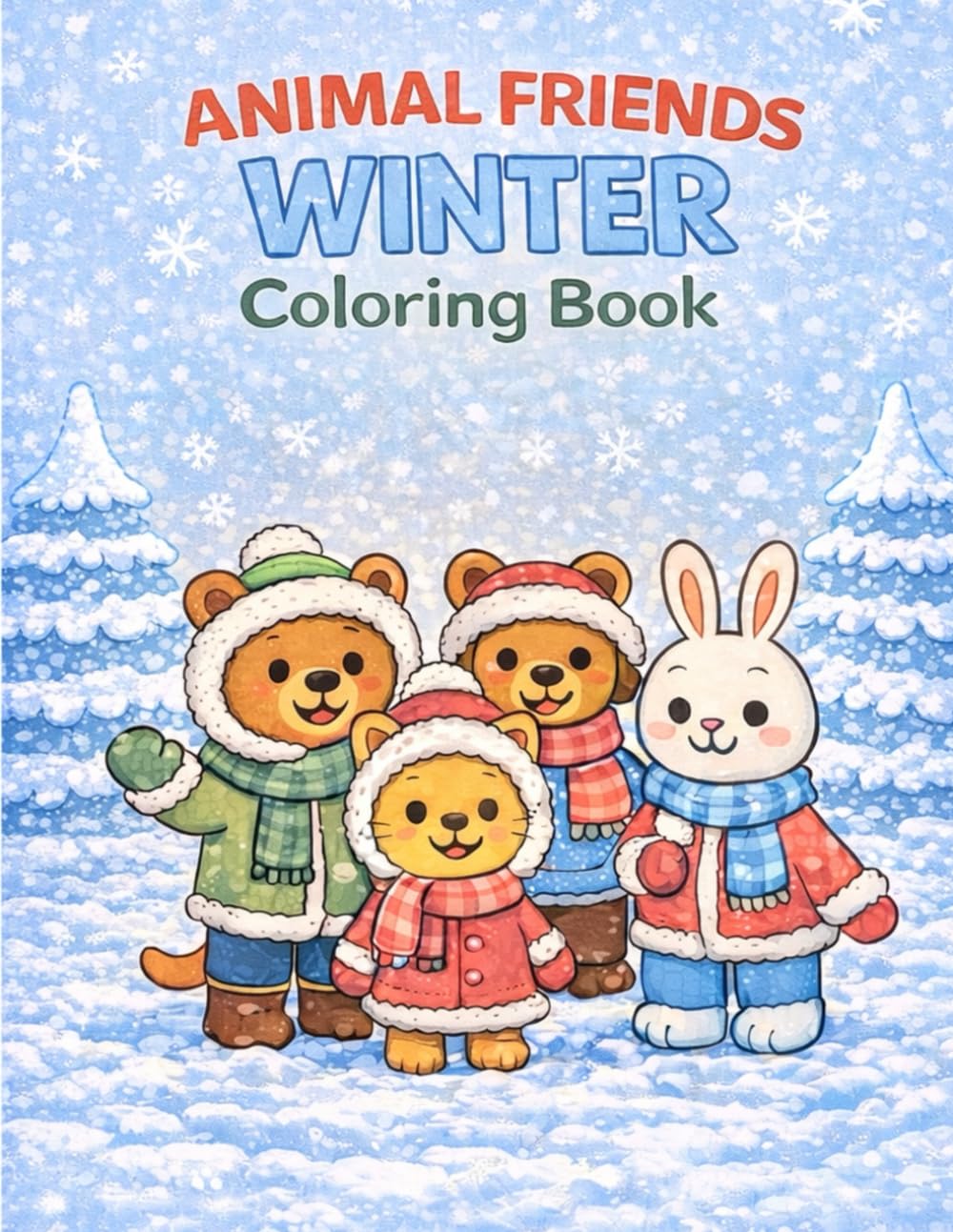 Animal Friends Coloring Book: Winter Edition (ANIMAL FRIENDS SEASONS SERIES)