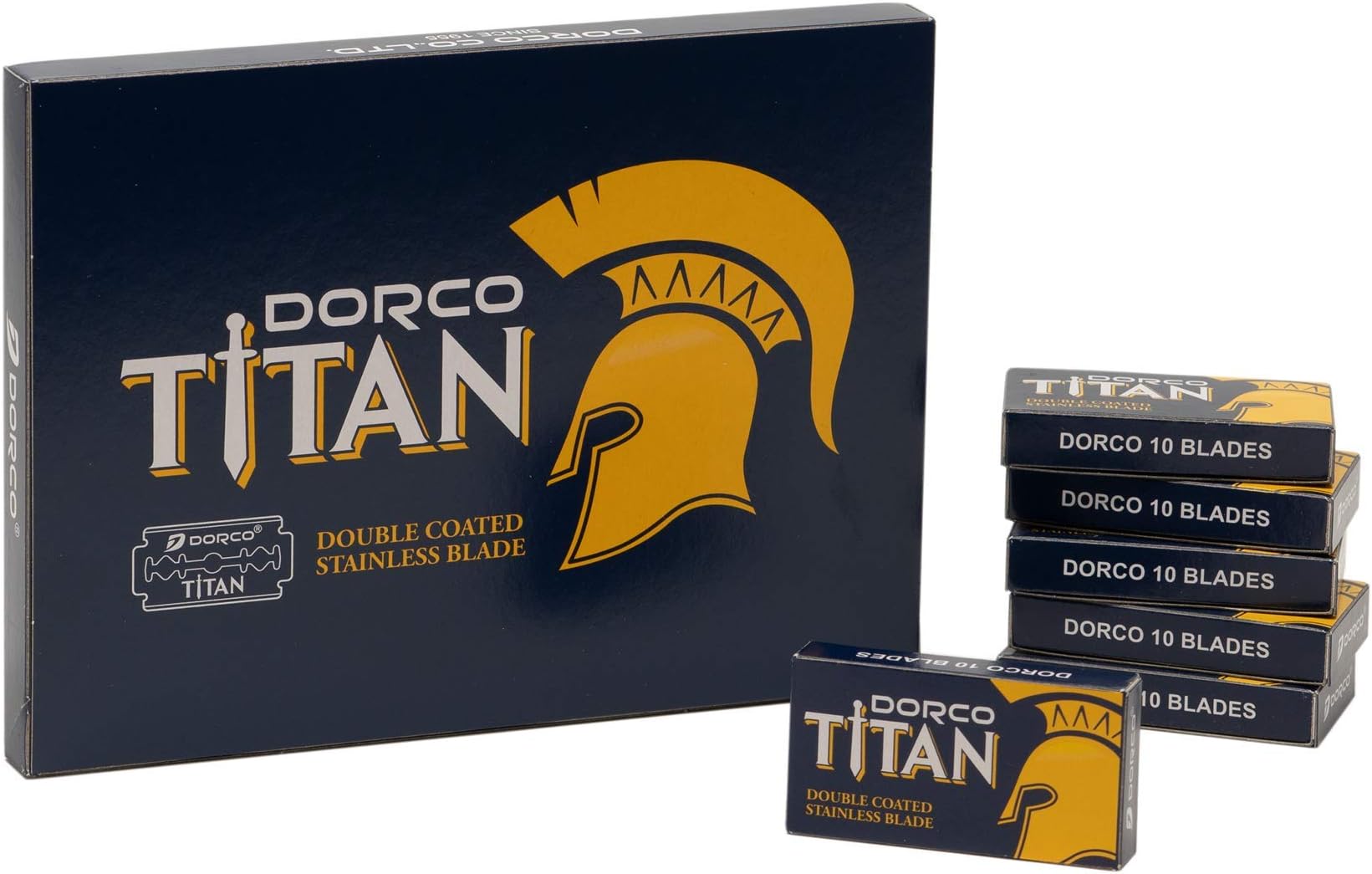 DORCO Titan 100 Double Edge Razor Blades, BLUE