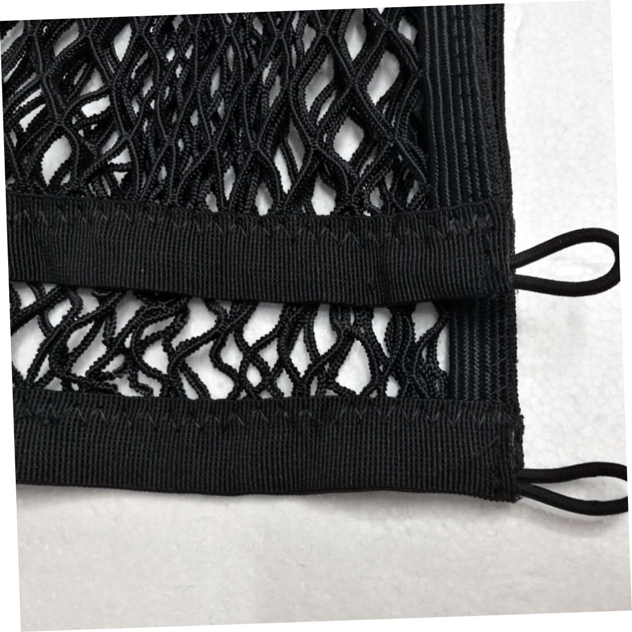 GLEAVI Rete Elastica Portabagagli Doppio Strato 100x80 Cm Nera | 4 Ganci Autobloccanti, Tessuto e Plastica, per Suv e Vano Posteriore, Fissaggio del Carico