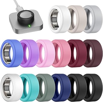 15 Pack Silicone Ring Cover Compatible with Oura Ring 4/Gen 3