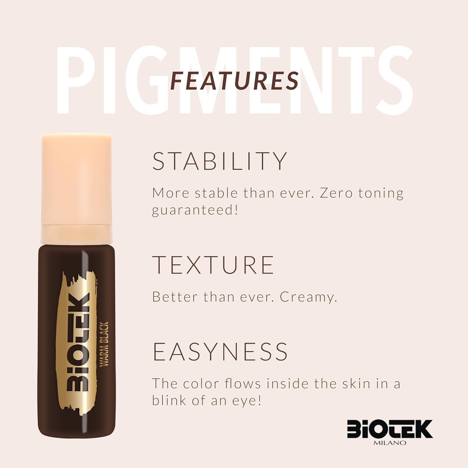 Eyes Pigment for Permanent Eye Makeup - Warm Black - 0,50 fl.oz.