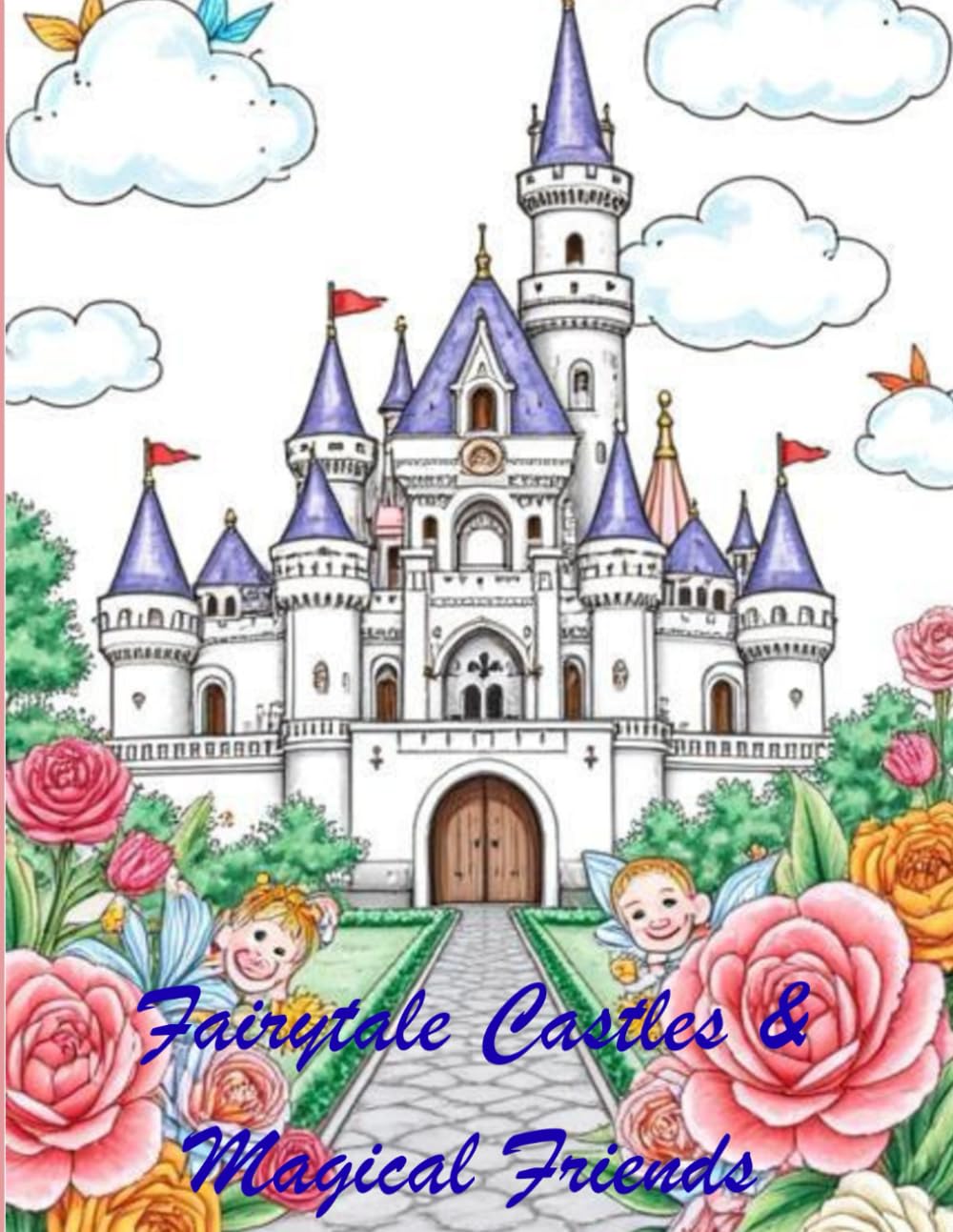 Fairytale Castles & Magical Friends: A Whimsical Coloring Adventure of Fairies, Princesses, Elves, Beaches & Castles. 51 Pages of Magical Coloring Fun for Creative Kids