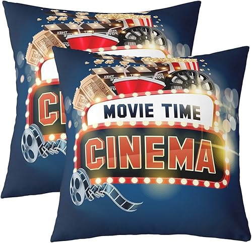 Miniatura 8 de Juego de 2 fundas de almohada de fiesta de los años 80 de 18 x 18 pulgadas, fundas de cojín de casete de audio, fundas de almohada con temática de