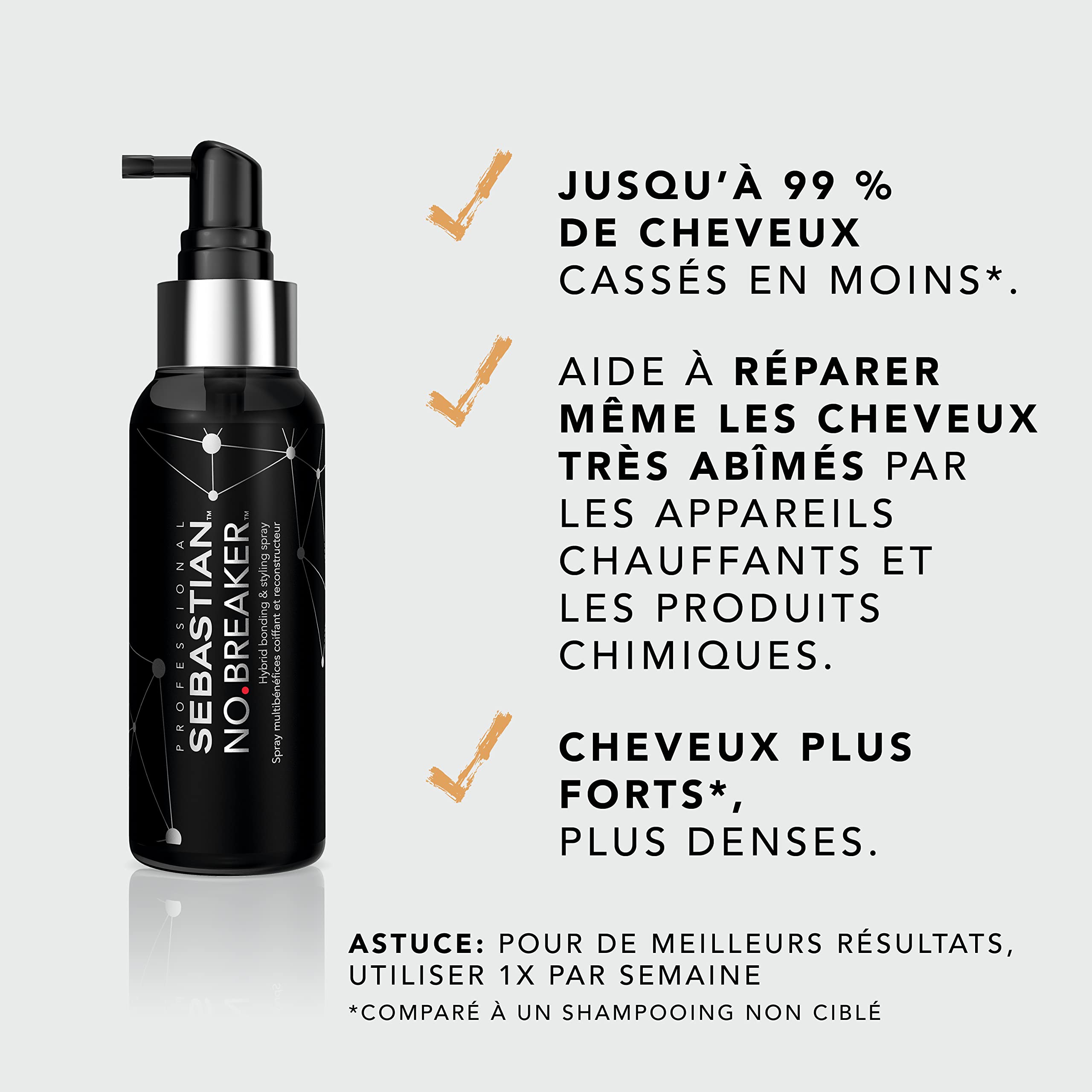 Sebastian Professional No.Breaker Spray multi-bénéfices réparateur, reconstructeur et coiffant 100ml