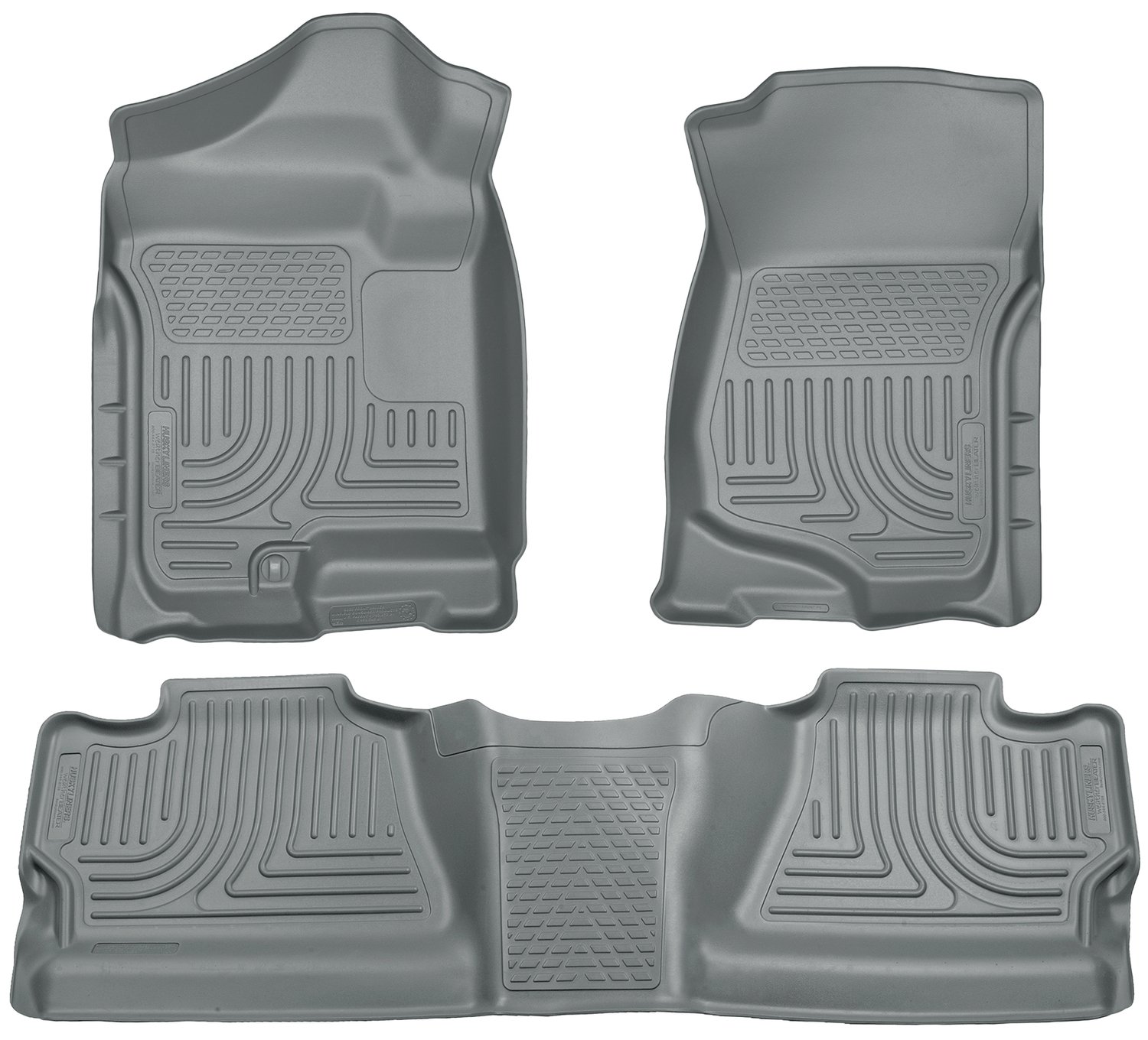 Husky Liners Weatherbeater Floor Mats Fits 2007-2013 Chevrolet Silverado 1500 GMC Sierra 1500 2007-2014 Silverado Sierra 2500 3500
