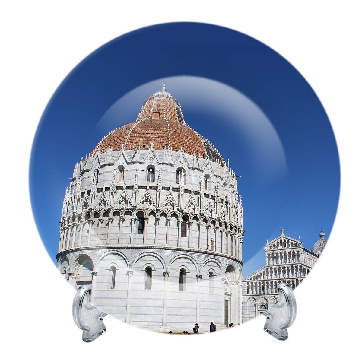 GGSOLUTION Rare Handcrafted 3D Ceramic Designer Decorative Plate with Stand GGSOLUTION526