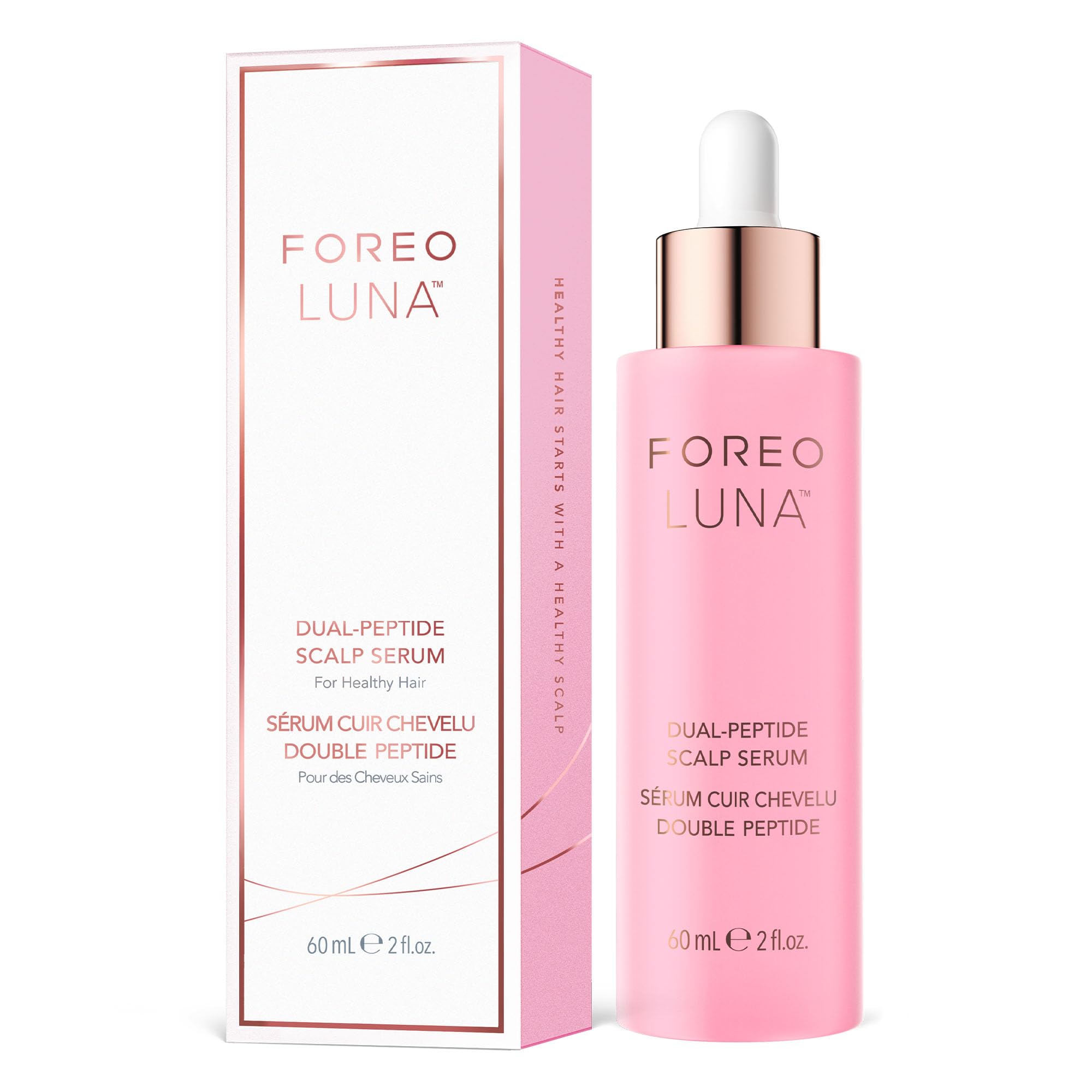 FOREO LUNA Dual-Peptide Serum - Growth Treatment with Peptide Complex, Cica & Portulaca – Serum for Hair Loss - 60ml