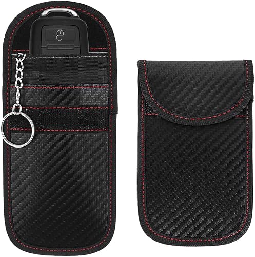 3-Pack Car Key Signal Blocker Pouch Faraday Bag Fob Protector Case