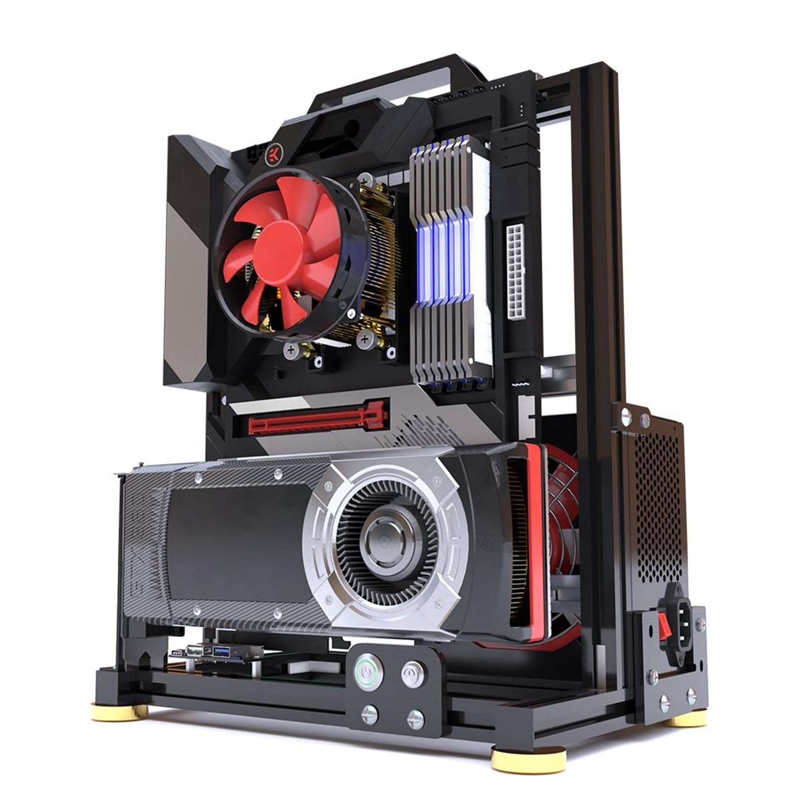 Amazon.co.jp: オープンシャーシ オープンフレーム PCケース用 ITX/M