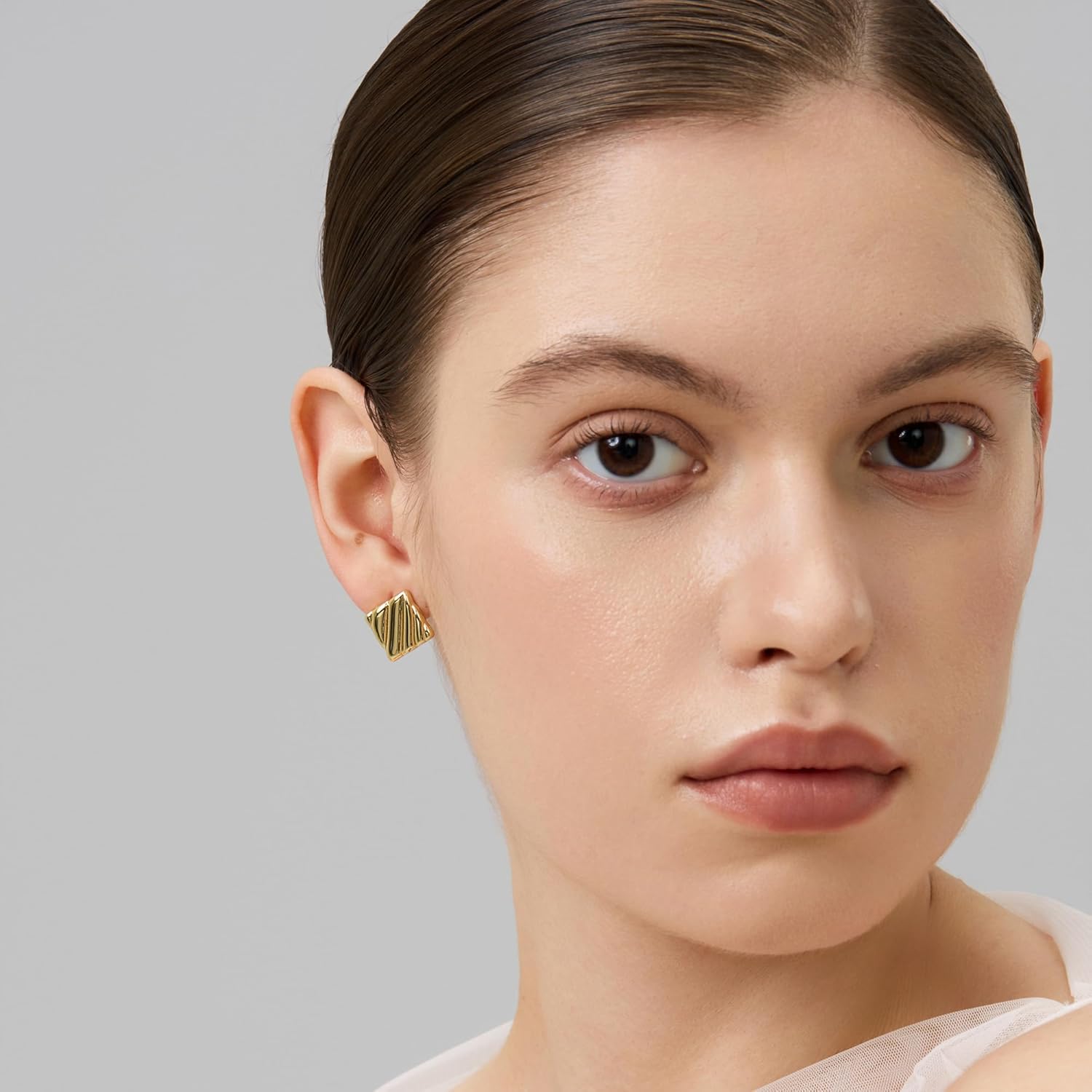 18K Gold Plated Huggie Hoop Earrings for Women, 925 Sterling Silver Post, Hypoallergenic Small Earrings - Image 3