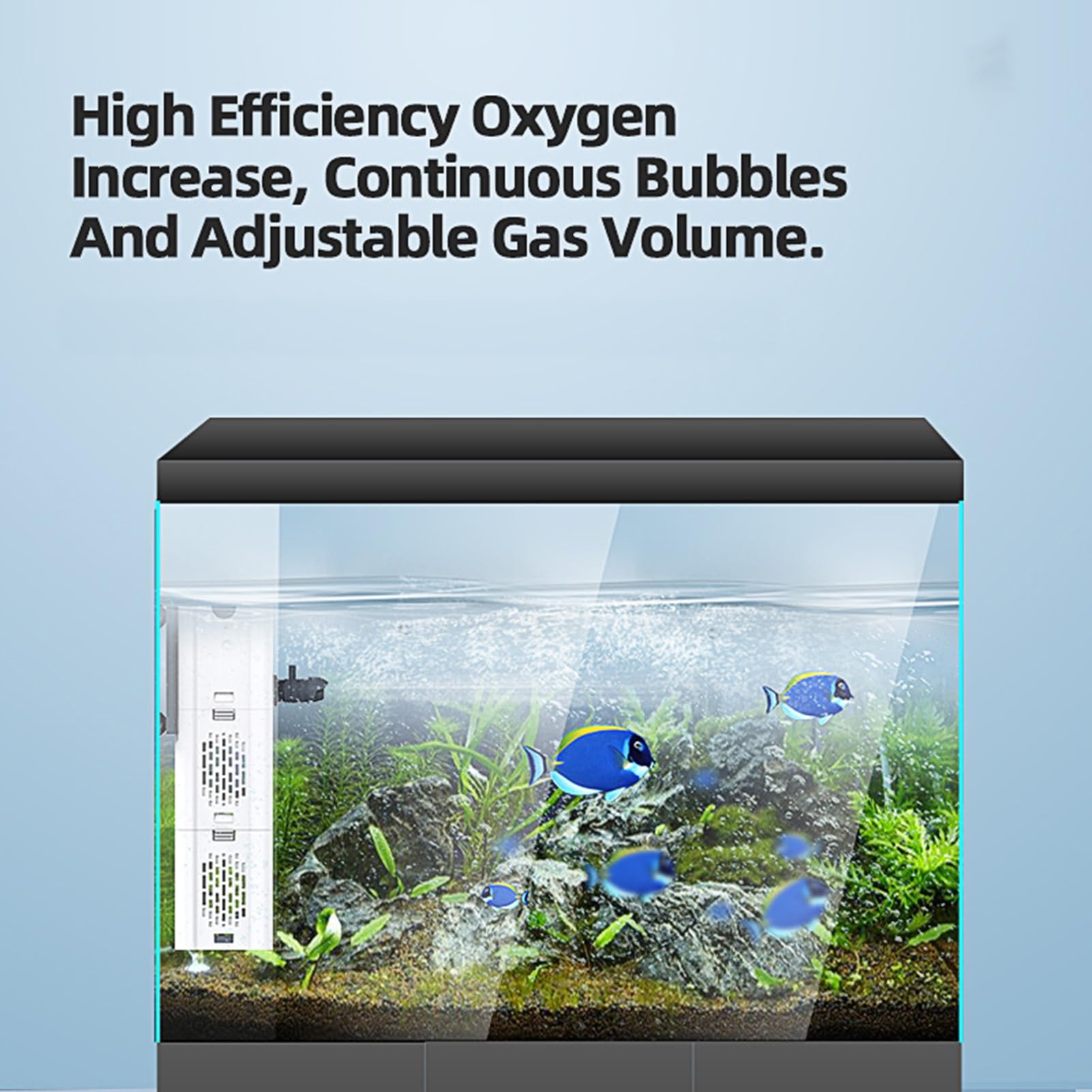 Kavolet Filtro para Acuario 15 W, Filtro Acuario Interno con Flujo máximo de 1000 l/h, Filtro Pecera para Tanques de Agua de 80-250L, Flujo de Aire Ajustable, silencioso y bajo Ruido