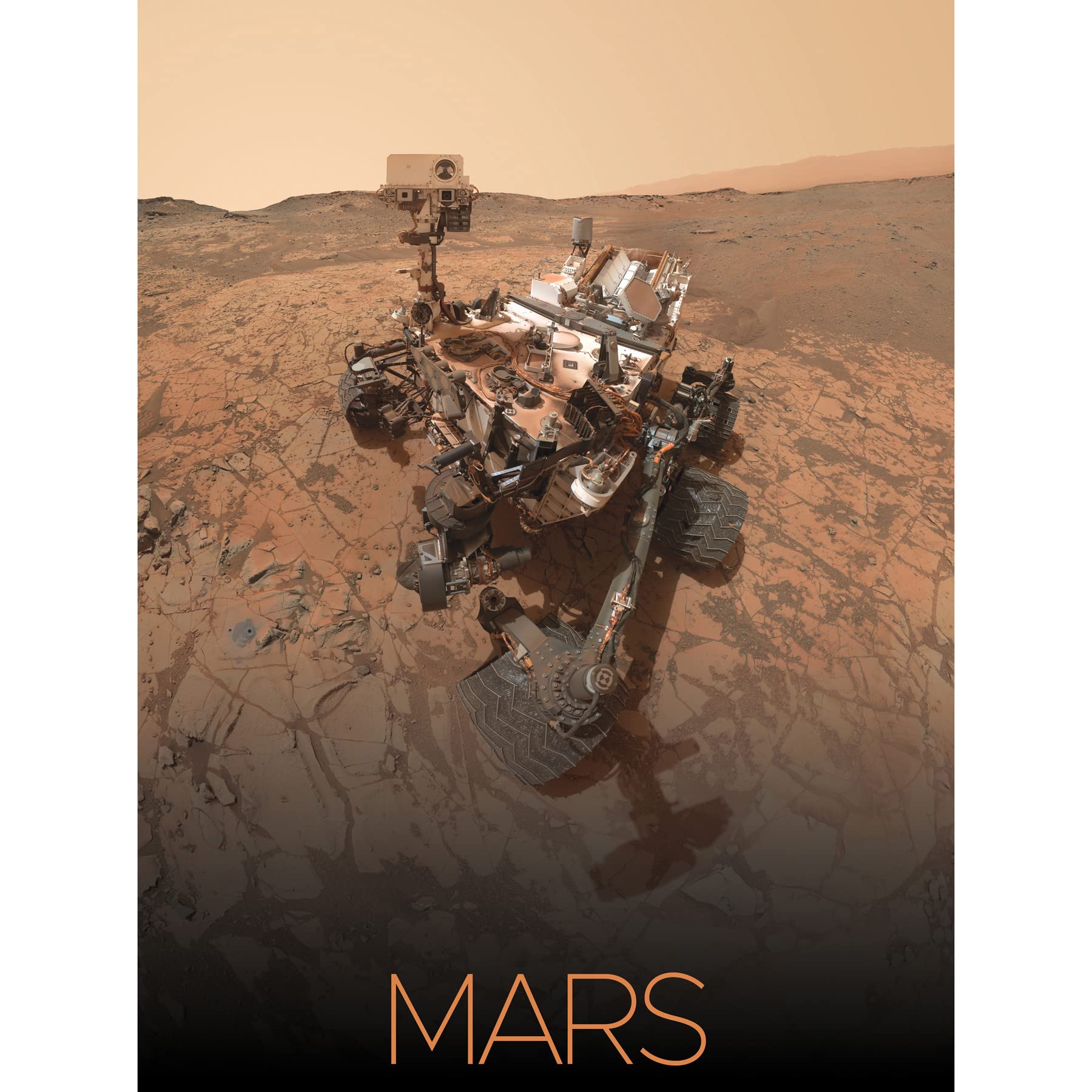 Artery8 NASA Our Solar System Mars Curiosity Rover Self Portrait Unframed Wall Art Print Poster Home Decor Premium