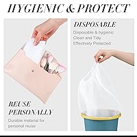 Vista 5 de 60 piezas desechables de maquillaje para la cara, cubierta de pelo, protección no tejida, máscara de capucha para ropa, viajes, boda, tienda