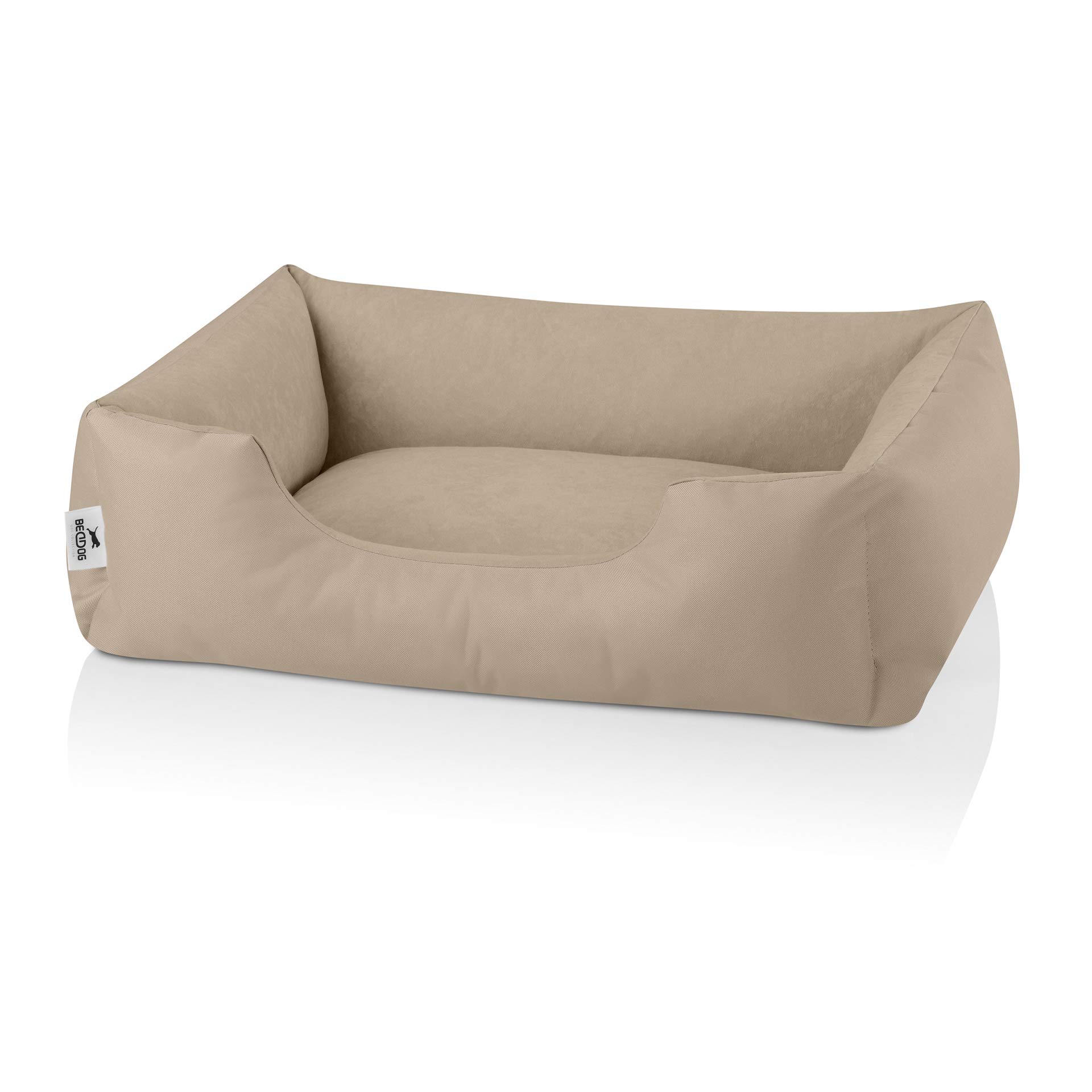 BedDog Zara Cama para Perros Cojín para Perros con Funda Desmontable Lavable, Cesta para Perros Perros Sofá para Perros Pequeños S