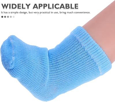 NUOBESTY Doll Accessories 8 Pairs of Doll Socks Mini Sock Baby Clothes Action Figure Accessories for Socks