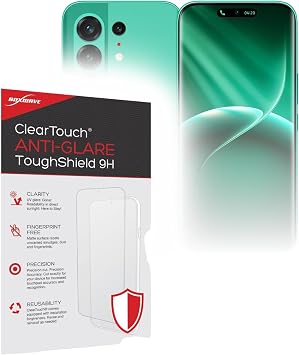 BoxWave Screen Protector Compatible with Tecno Camon 50 Pro 4G - ClearTouch Anti-Glare ToughShield 9H 2-Pack, Anti-Glare 9H Tough Flexible Film Screen Protector