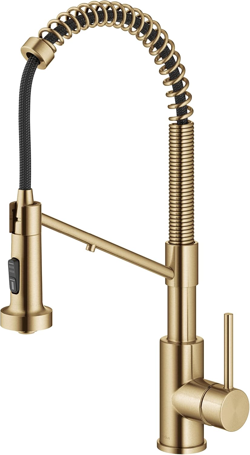 Kraus Bolden 2-in-1 Pull-Down Single Handle Kitchen Sink Filter Water Faucet for Reverse Osmosis or Water Filtration System in Brushed Brass, KFF-1610BB - Image 20