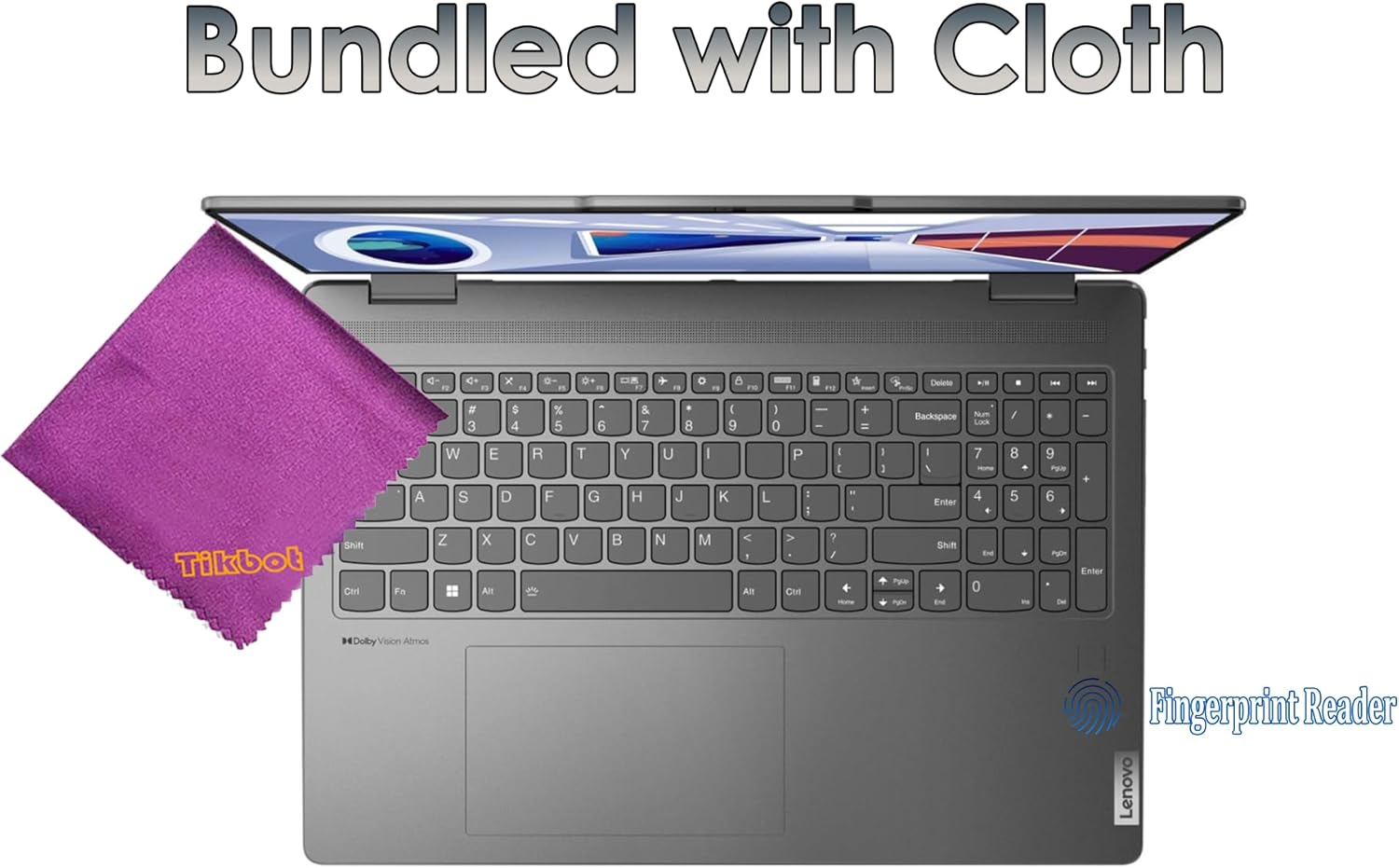 Lenovo - Yoga 7i 16" 16:10 300 Nits WUXGA 2 in 1 Touch-Screen Laptop – 12-Core Ultra 5 125U(Beats i7 1355U) - 2xThunderbolt4 - Wi-Fi6E - Backlit KB- Storm Grey Win11 W/Cloth (16GB RAM | 512GB SSD)
