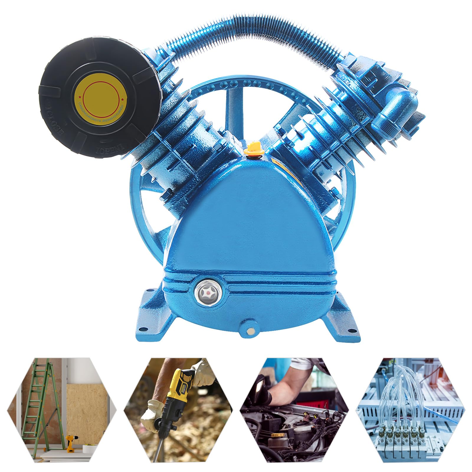 Kompressor 2 Zylinder V-Form B4012/2 Kompressoraggregat 5.5HP Druckluft Aggregat,
