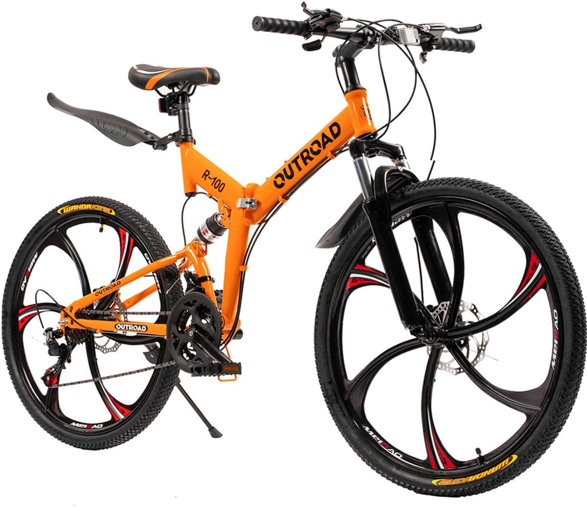 Mountain bike with dual suspension disc brakes Clearance