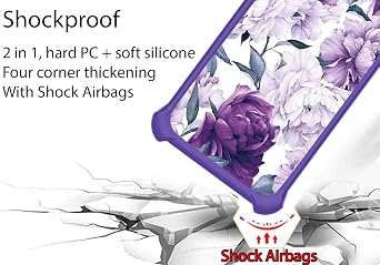 jioeuinly BRONDI Amico S+ Case Compatible with BRONDI Amico Smartphone S+ Plus Phone Case Cover [with Tempered Glass Screen Protector][Ring Support][Luminous Effect] YGZ-ZSH