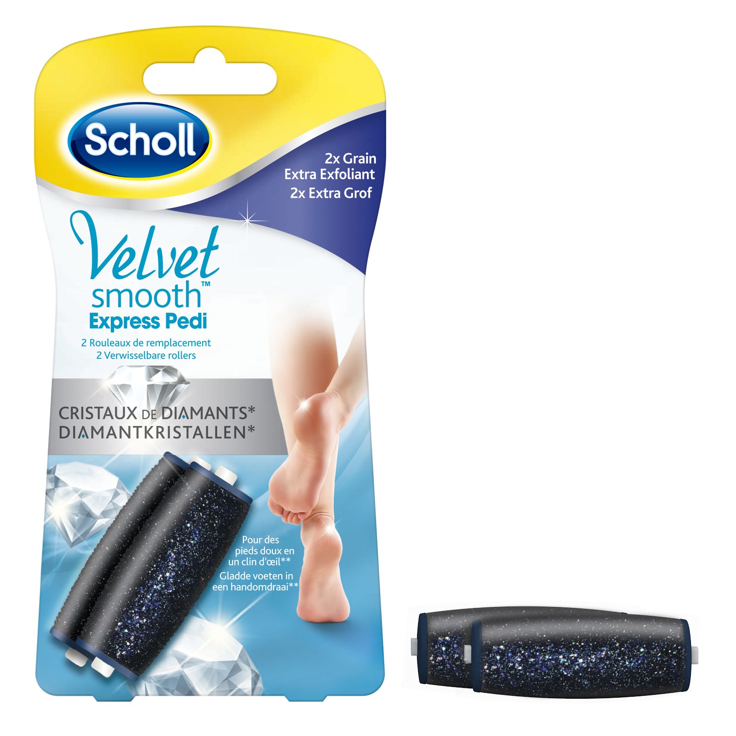 Scholl Velvet Smooth Replacement Roller Extra Exfoliating Grit