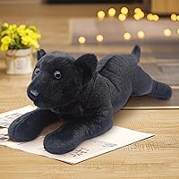 Vista 10 de Animal de peluche de guepardo de 19 pulgadas, diseño de leopardo realista, guepardo, guepardo, peluche, lindo jaguar, peluche de cumpleaños