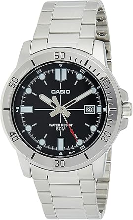 Casio Watch Men Analog Brown dial Stainless Steel