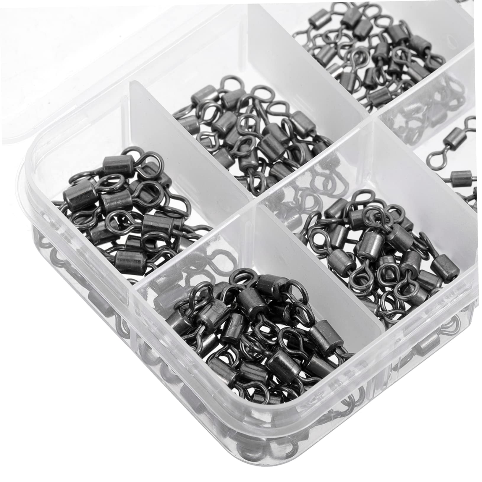Yardwe 630stücke Teiliges Angelzubehör Hochfeste Karbonstahl Rolling Swivels Angelwirbel Mit Stabiler Verbindung Für Köder Vorfächer Für Süß Und Salzwasserangeln